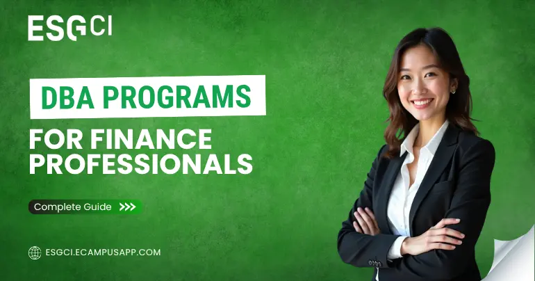 DBA programs for finance professionals
